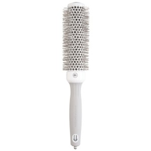 Olivia Garden Expert Blowout Speed Shine Wavy Bristles White&Grey - szczotka do modelowania 35 mm 