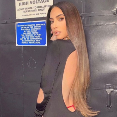 Kim Kardashian Glass Hair